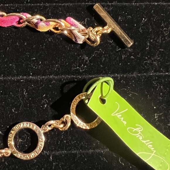 Vera Bradley Wrap Around Bracelets or Necklace - one gold / one silver - Picture 3 of 9